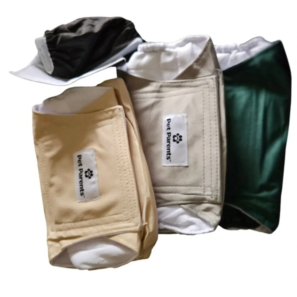 Pet Parents Washable Belly Bands Medium 16-20in Male Dog Diapers 3pk + Extender